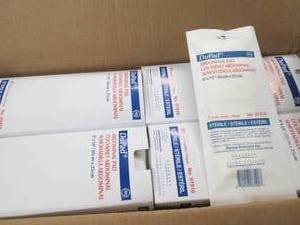 case of dupad abdominal pads 8x10 2...