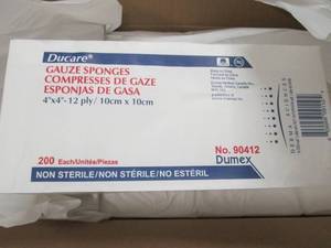 case of ducare gauze sponges 4x4 1...