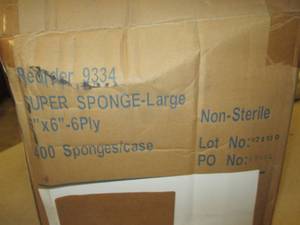 box of super sponge 6x6-6ply 400 sp...
