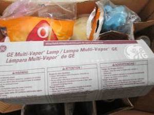 7 ge multi vapor lamps and 3 dust r...