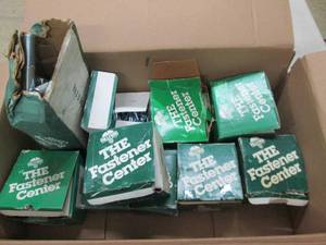lot of lag bolts, bolts washers and...