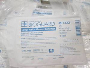 case of bioguard large roll bandage...