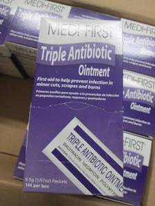 9 boxes of medi-first triple antibo...