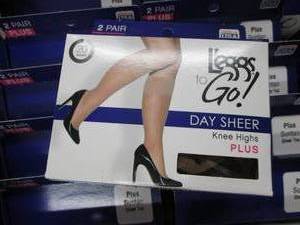 case of 36 day sheer knee highs plu...