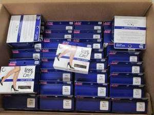 case of 36 day sheer knee highs plu...
