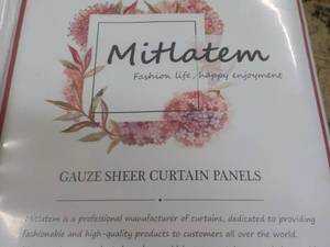 2 Pkgs Millatem Gauze Sheer Curtain...
