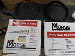 2 Morse Band Saw Blades...