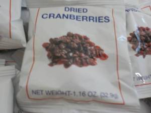 85 - 1.16 oz Bags Dried Cranberries...