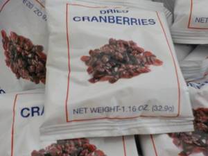 85 - 1.16 oz Bags Dried Cranberries...