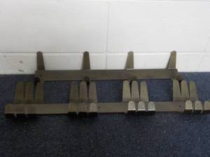 4 Hammered Steel Wall Hooks...