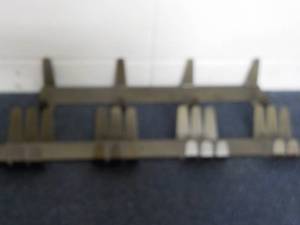 4 Hammered Steel Wall Hooks...