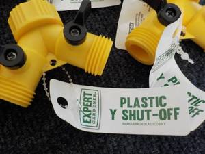 10 Plastic Y Shut Offs...