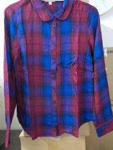 Mod Cloth Purple Plaid Shirts Women...