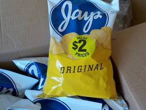 case of 12 Bags Jays Potato Chips...