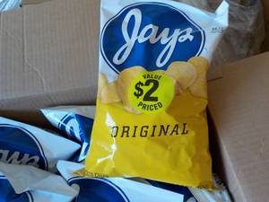 case of 12 Bags Jays Potato Chips...