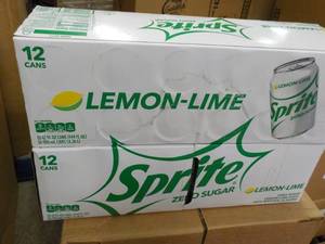 2 -12 packs Sprite Lemon Lime Zero ...