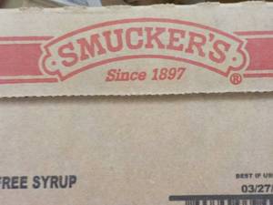 Case of Smuckers Sugar Free Syrup P...