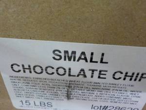 15 lb. Box Small Chocolate Chip Coo...