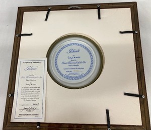 lot 130 image: Framed Wyland Collectors Plate