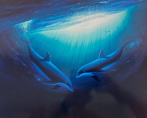 lot 132 image: Wyland Collectors Print and Signed Book