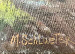 lot 147 image: Painting by Mildred Schlueter