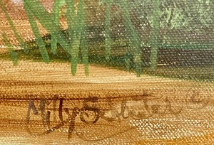 lot 159 image: Painting by Mildred Schlueter