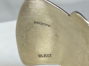 lot 27 image: Vintage Signed Arnold Blackgoat Navajo Sterling Silver Cuff Watch