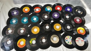 lot 53 image: 60 Vintage 45 Vinyl Records