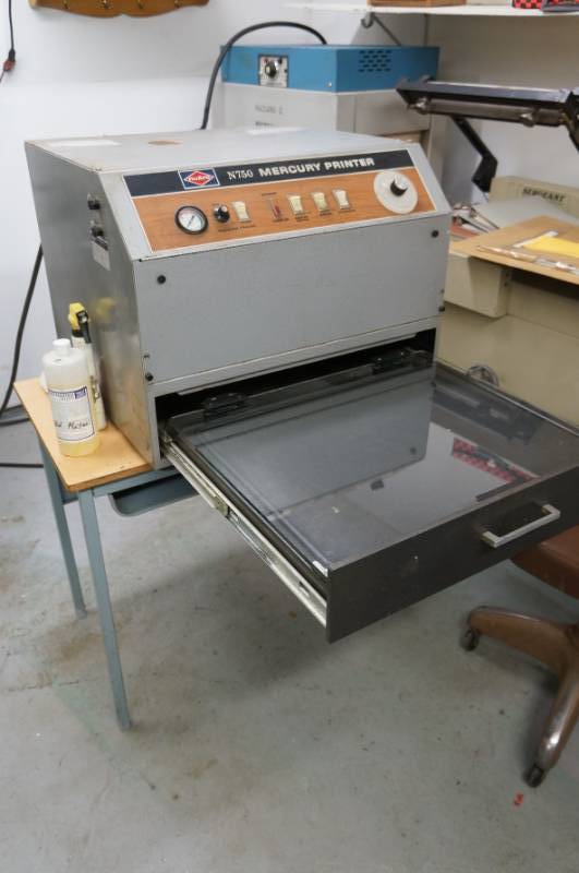 Home Printing Company Retirement Printing Presses, Folder, Shelving