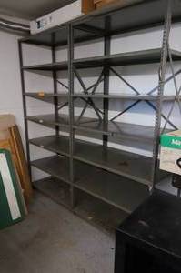 lot 13 image: Metal Shelving - 2 Sections