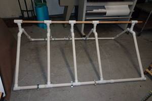 lot 33 image: Homemade Bubble Wrap Dispensing Rack