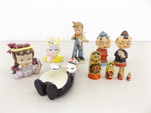 lot 81 image: Lot of Misc Porcelain etc. Head Vases, Figurines, etc. 