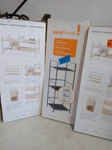 lot 65 image: NEATFREAK 3 TIER TOWER SELF  AND 2 TIER SHELF