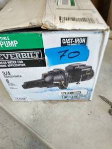 lot 70 image: EVERBILT 34 HP Convertible Jet Pump