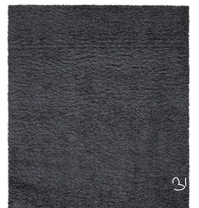 lot 31 image: OTTOMANSON Contemporary Solid Dark Grey 5 ft. x 7 ft. Shag Area Rug