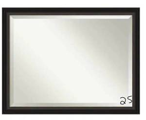 lot 25 image: Medium Rectangle Trio Oil Rubbed Bronze Beveled Glass Casual Mirror (34.5 in. H x 44.5 in. W)