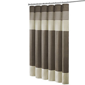 lot 76 image: Madison Park Eastridge Shower Curtain - Ivory