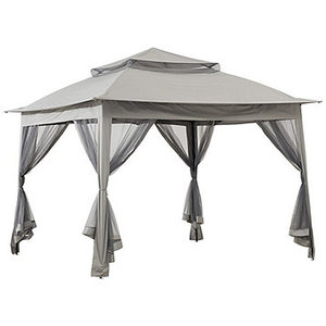 lot 113 image: Sunjoy 11 x 11 Pop-Up Portable Gazebo with Netting