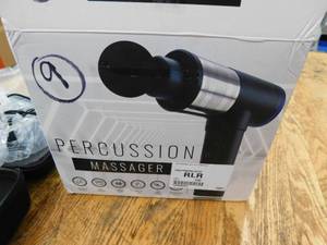 lot 9 image: NHT Massage Gun with 6 Attachments - Black