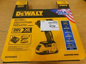 lot 16 image: DeWalt 20V MAX XR Lithium-Ion Cordless Brushless tool connect Impact Driver Kit with Bluetooth