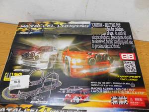 lot 28 image: Golden Bright Electric-Power Parallel Looping Road Racing Set