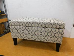 lot 48 image: Convenience Concepts Winslow Fabric Storage Ottoman