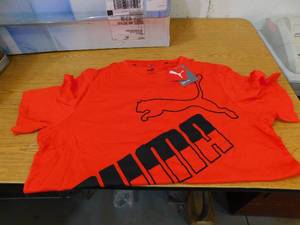 lot 53 image: Puma Mens Big Logo Tee--Red