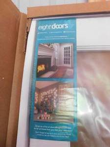 lot 143 image: 32 in. x 80 in. Clear Glass 15-Lite True Divided White Finished Solid French Interior Door Slab