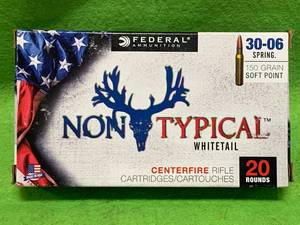 lot 5 image: 20 Rounds 30-06 sprg 150gr Ammo Ammunition