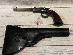 lot 21 image: Late 1800s  Early 1900s J. Stevens Single Shot .22 Pistol  (test fired working)
