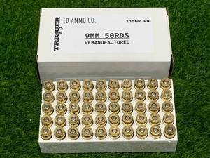 lot 65 image: 50 Rounds 9mm 115gr Remanufactured Ammo Ammunition