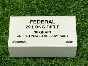 lot 69 image: 50 Rounds .22 Copper Plated Hollow Point Ammo Ammunition