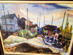 lot 4 image: Framed Oil On Canvas