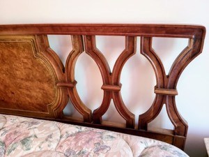 lot 12 image: Vintage Queen Headboard